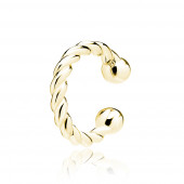 Cercel ear cuff argint placat cu aur galben model impletit DiAmanti Z1873UG-DIA